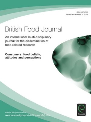 cover image of British Food Journal, Volume 117, Issue 3